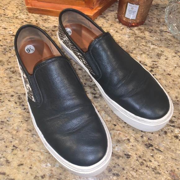 Coach Shoes - Coach Slip On Leather Tennis Shoes Size 9.5